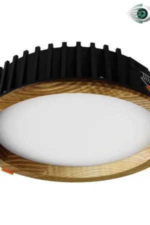 APLED - LED Hang plafondverlichting RONDO WOODLINE LED/12W/230V 3000K diameter 20 cm essehout massief hout Favoriet