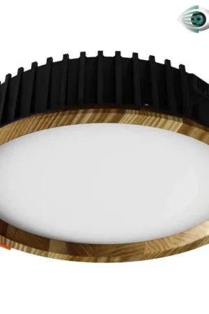 APLED - LED Hang plafondverlichting RONDO WOODLINE LED/18W/230V 4000K diameter 26 cm essehout massief hout Betrouwbaar
