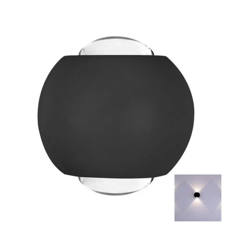 Premium LED Wandlamp voor buiten LED/2W/230V 3000K IP54 zwart