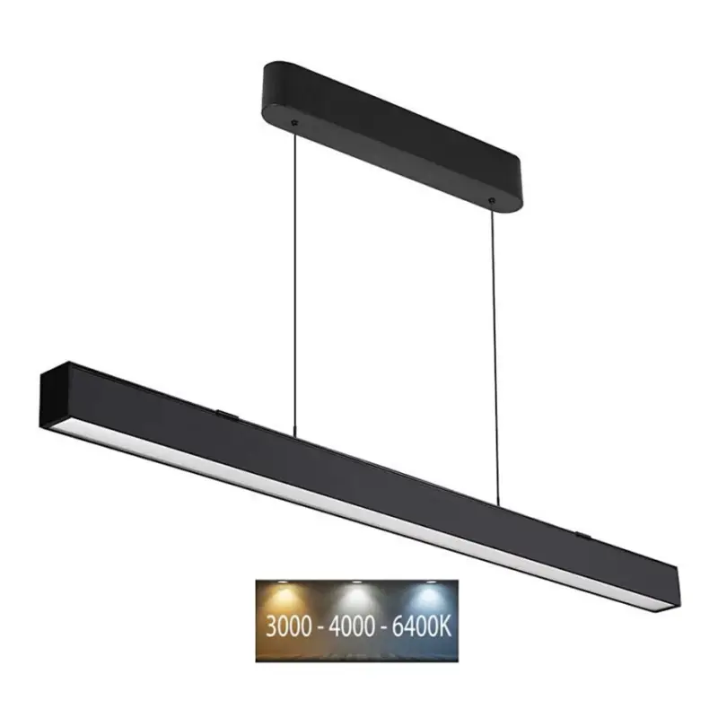 Premium LED Hanglamp aan een koord LED/40W/230V 3000/4000/6400K zwart