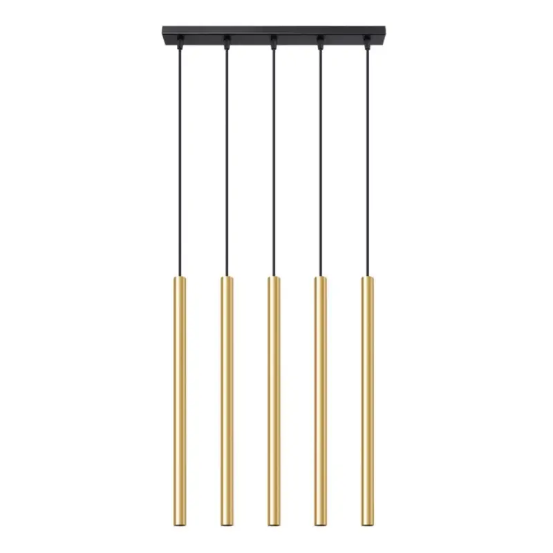 Voordeelprijs Hanglamp aan een koord PASTELO 5xG9/8W/230V goud
