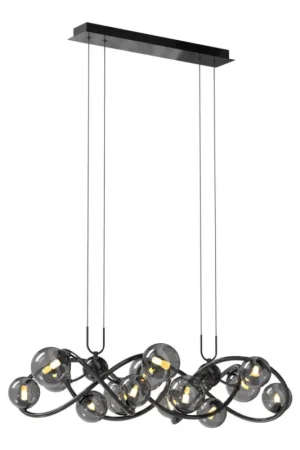 Alleen Vandaag Wofi 7014-1405 - LED Hanglamp aan een koord NANCY 14xG9/3,5W/230V zwart/glanzend chroom
