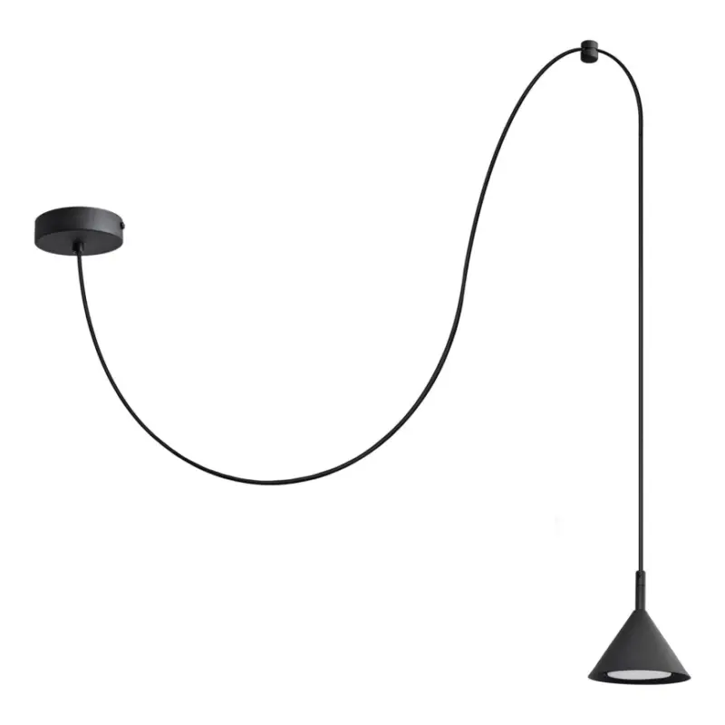 Uitverkoop Hanglamp aan een koord ETNA 1xGX53/15W/230V zwart