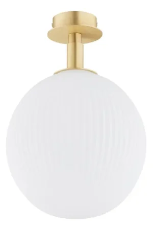 Hete Deal Argon 8505 - Plafondlamp PALOMA 1xE27/15W/230V goud/wit