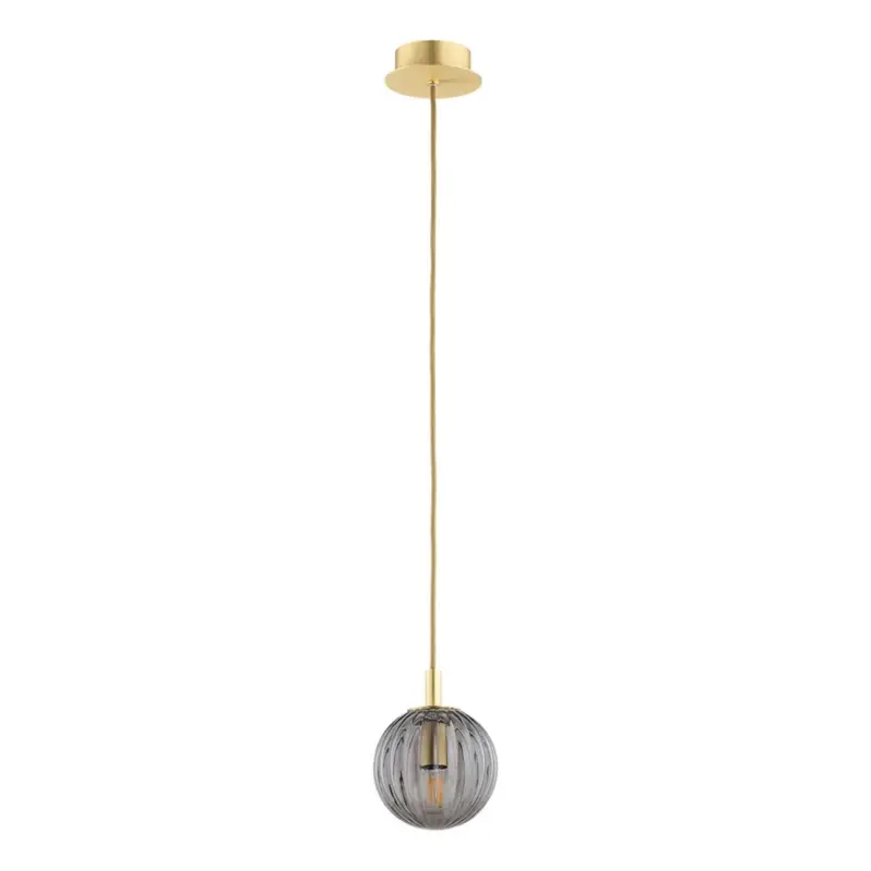 Argon 8512 - Hanglamp aan een koord PALOMA 1xE14/7W/230V diameter 12 cm goud/zwart Aanbieding