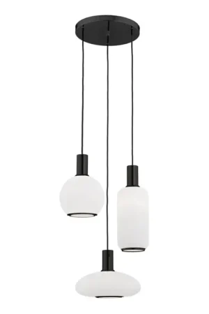Korting Argon 6323 - Hanglamp aan een koord SAGUNTO PLUS 3xE27/15W/230V zwart