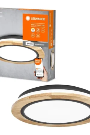 Ledvance - Dimbare LED plafondlamp SMART+ ORBIS WOOD LED/24W/230V 2700-6500K eiken Wi-Fi Op = Op