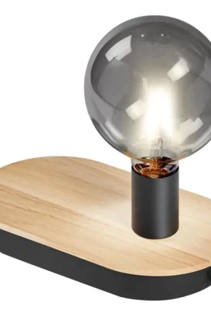 Goedkoop Ledvance - Touch-tafellamp met USB-aansluiting DECOR WOOD 1xE27/8W/230V rubberboom