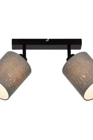 Actieprijs Briloner 2078-024 - Spot SPOTLIGHT 2xE27/25W/230V grijs/zwart