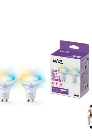 Gereduceerde Prijs SET 2x Dimbare LED Lamp PAR16 GU10/4,7W/230V 2700-6500K CRI 90 Wi-Fi - WiZ
