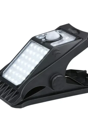 Grundig - LED Zonne-energie lamp met bewegings- en schemersensor CLIP-ON LED/9W/3,7V 1500 mAh IP44 Tijdelijk Beschikbaar