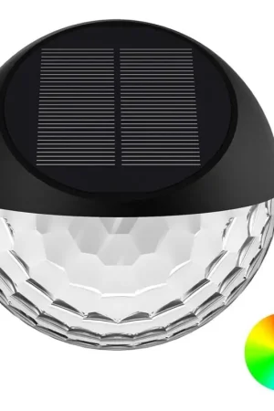 Aigostar - LED RGB Solar wand lamp LED/2W/1,2V 300 mAh zwart IP44 Direct Beschikbaar