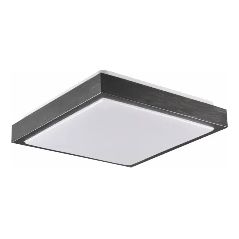 Laatste Kans Plafondlamp KAZIMIERZ 2xE27/20W/230V 29,5x29,5 cm zwart