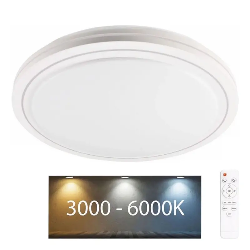LED Dimbare badkamer plafondverlichting MARIAN LED/72W/230V diameter 48 cm 3000-6000K IP44 + afstandsbediening Voordeelprijs