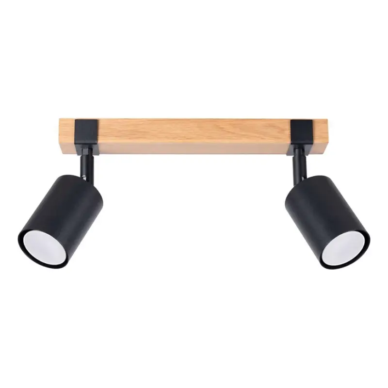 Spot FAGER 2xGU10/10W/230V zwart Meest Verkocht