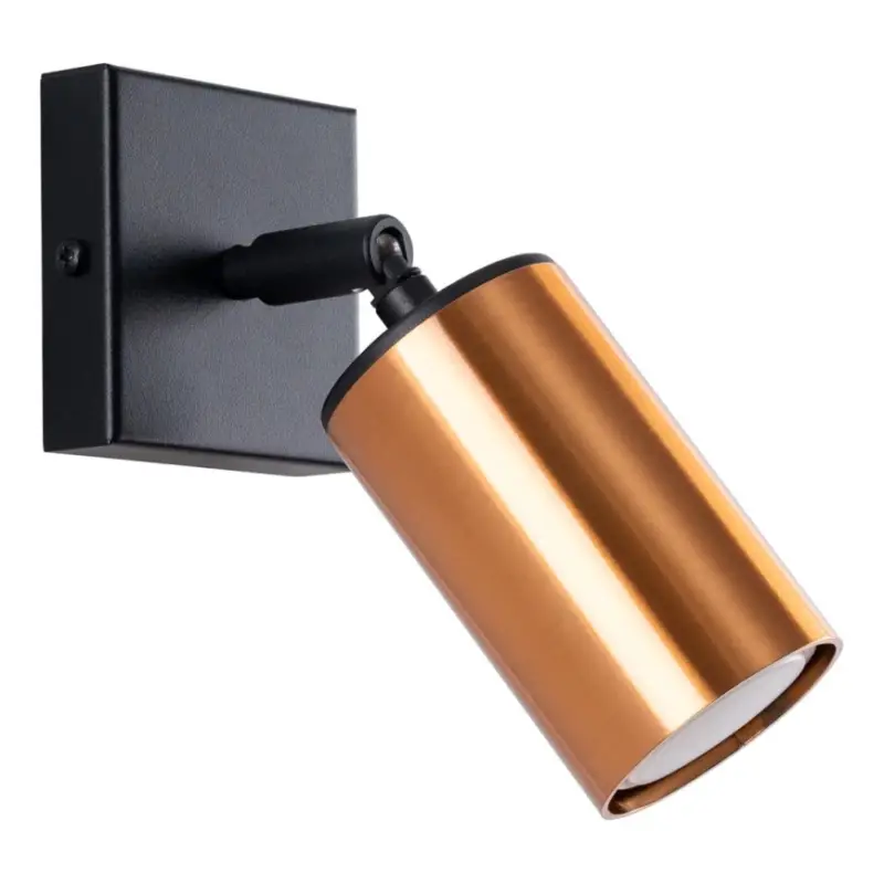 Lage Prijs Wandspot WINX 1xGU10/10W/230V zwart/koper
