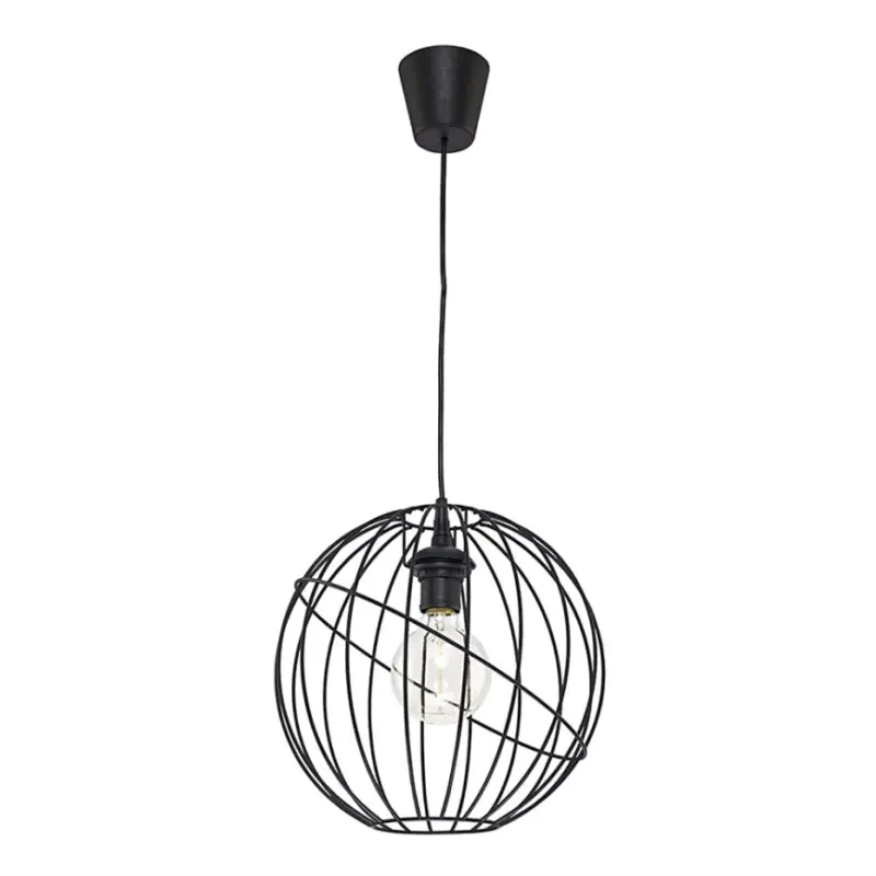 Hanglamp aan koord ORBITA BLACK 1xE27/60W/230V Flitsaanbieding