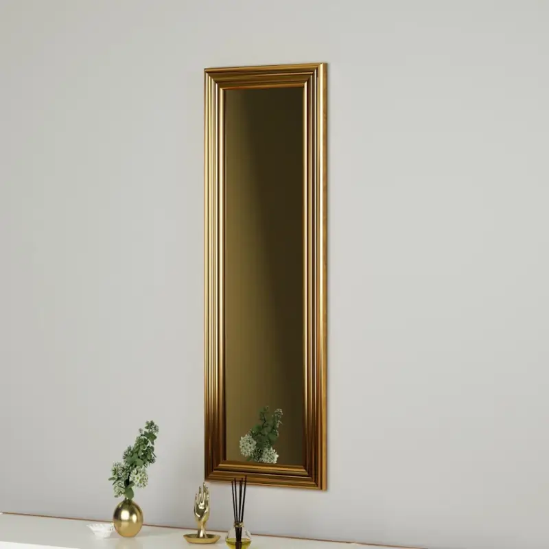 Aanbieding muur spiegel BOSS 90x30 cm goud