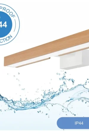 Veilige Betaling Brilagi - LED Badkamer spiegelverlichting WOODY MIRROR LED/8W/230V 40 cm IP44 eiken/wit