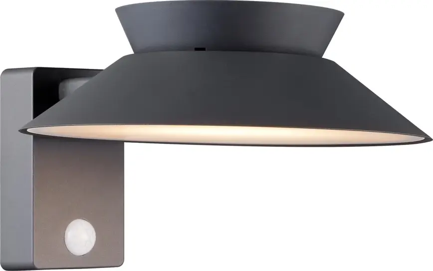 Veilige Betaling Nordlux - LED zonne-wandlamp met sensor JUSTINA LED/5W/3,7V IP44 1800 mAh