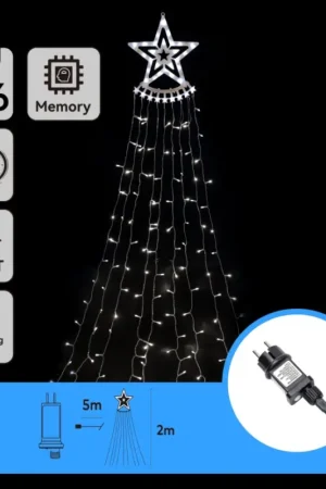 Aigostar - LED buiten kerstdecoratie LED/3,6W/230V 2m IP44 koud wit Finale Uitverkoop
