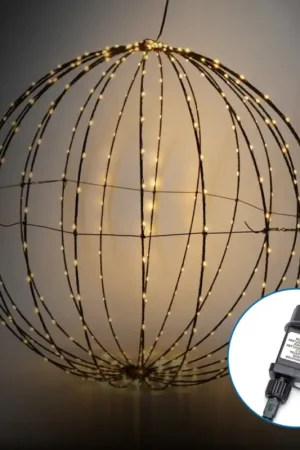 Aigostar - LED buiten kerstdecoratie bol 30 cm, 3,6W, 230V, IP44, warm wit Nu Kopen
