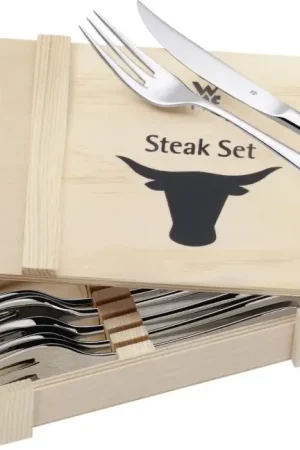 WMF - Steakbestekset in een houten kist 12ks Fabrieksprijs