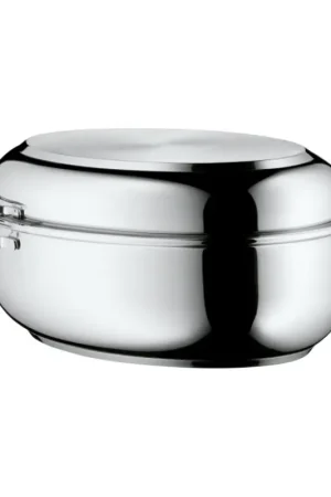 Laatste Versie WMF - Ovale braadpan met een deksel41x28,5 x18 cm roestvrij