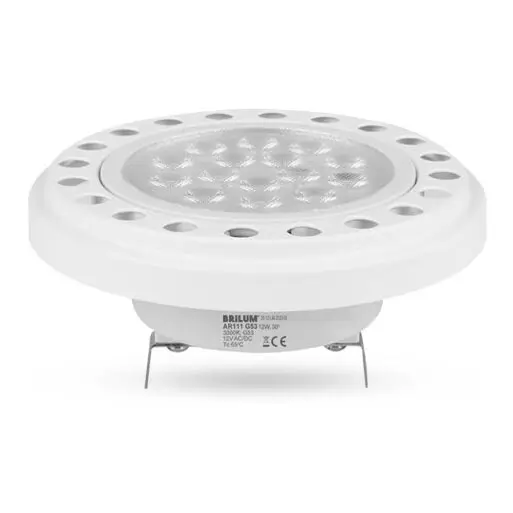 Meest Verkocht LED Lamp ECOLINE AR111 G53/12W/12V 3000K 30° wit - Brilagi