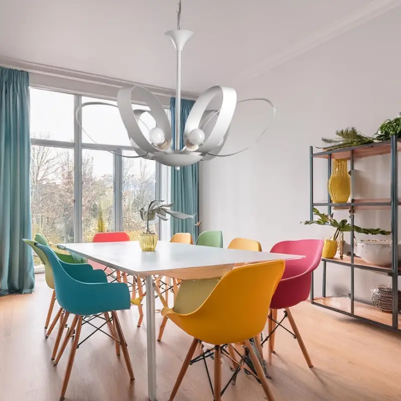 ONLI - Hanglamp aan een ketting SERENA 6xE14/6W/230V wit Betaalbaar