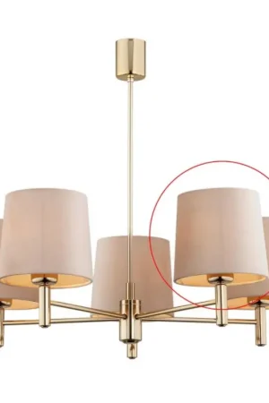 Beperkte Voorraad Argon - Vervangende lampenkap voor kroonluchter en wandlamp PONTE E27 beige