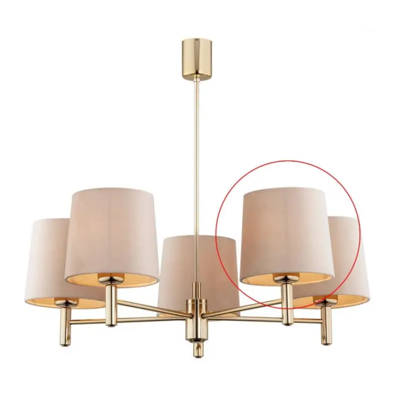 Beperkte Voorraad Argon - Vervangende lampenkap voor kroonluchter en wandlamp PONTE E27 beige