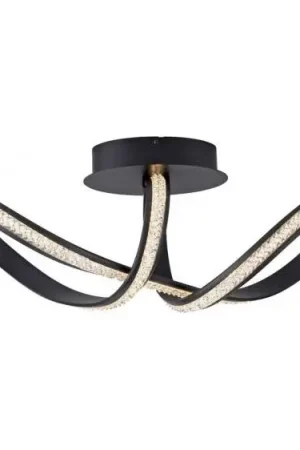 JUST LIGHT. 8475-18 - Dimbare LED bevestigde hanglamp BRILLA LED/29W/230V zwart Koop Online