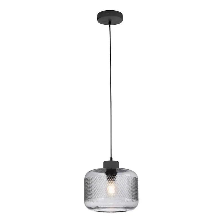 Paul Neuhaus 2005-25 - Hanglamp aan een koord BOLETUS 1xE27/10W/230V diameter 23,5 cm grijs Gratis Retour