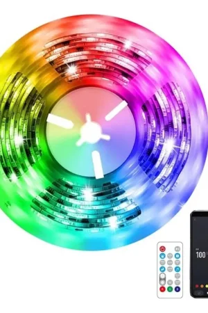 Immax NEO 07791L - LED RGB Dimbare strip NEO LITE LED/18W/230V 5m IP65 MUSIC Wi-FI Tuya + afstandsbediening Speciale Aanbieding