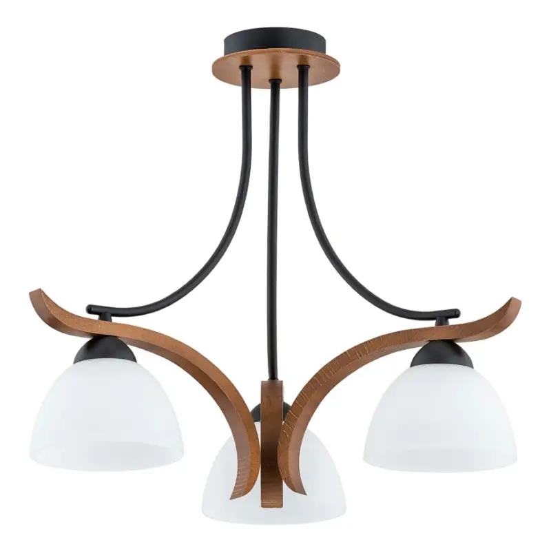 Gereduceerde Prijs Bevestigde hanglamp BAFIA 3xE27/15W/230V bruin
