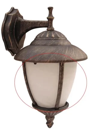 Aanbieding Rabalux 8476 - Vervangingsglas voor buitenverlichting MADRID E27