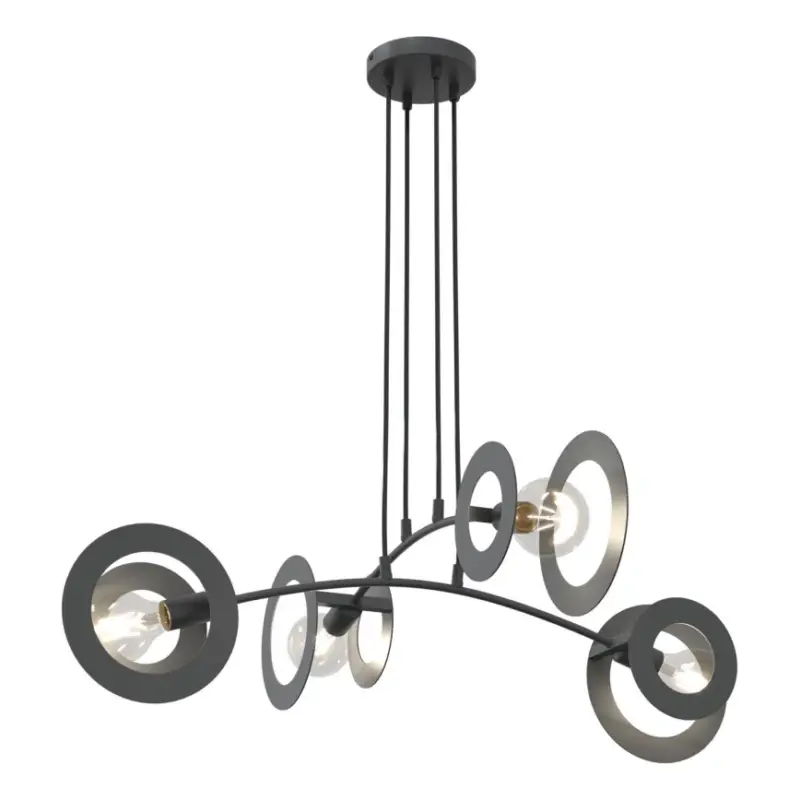 Bestseller Hanglamp aan een koord EUFORIA 4xE27/15W/230V zwart