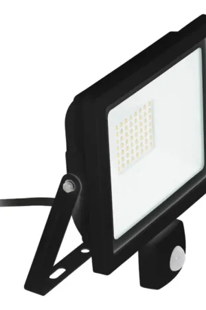 Eglo 64873 - LED Schijnwerper met sensor FILETTI LED/50W/230V 3000K IP44 zwart Fabrieksprijs