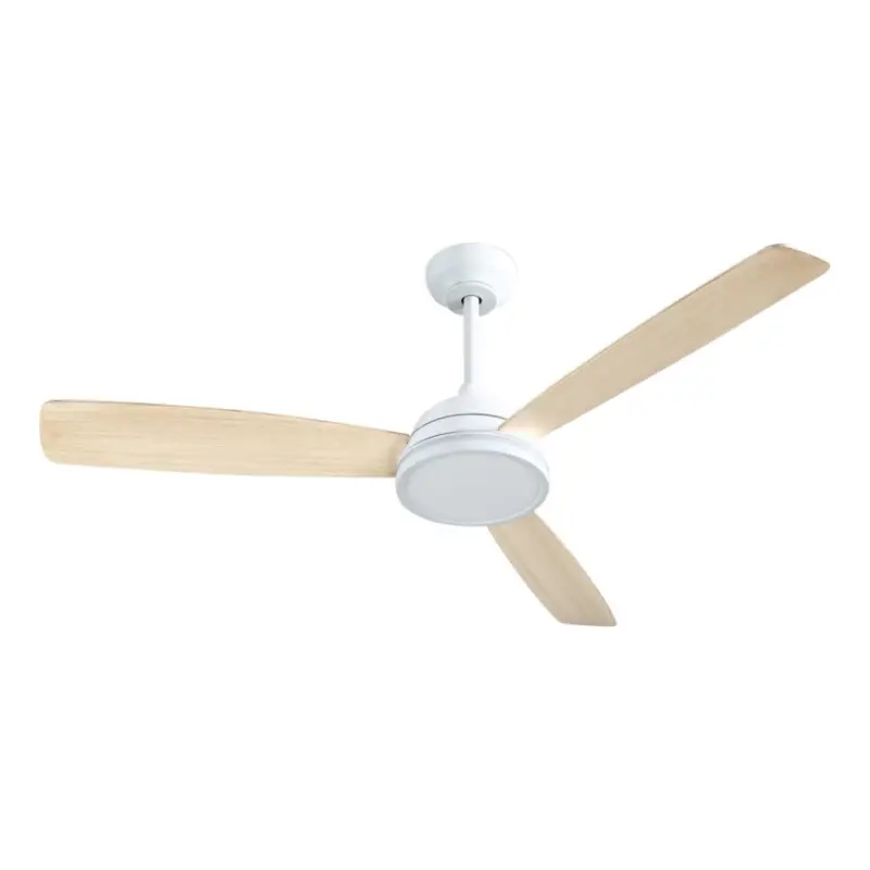 Aigostar - LED dimbare plafondventilator LED/20W/230V 2700-6500K 132cm wit/beige + afstandsbediening Snelle Levering