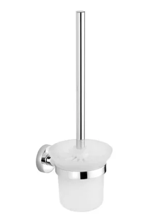 Aqualine - Wandgemonteerde toiletborstel SAMBA melkachtig glas/glanzend chroom Koop Online
