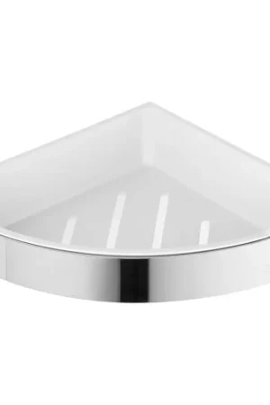 Koop Vandaag Aqualine - Hoekdoucheplank SAMBA 21,8x30 cm glanzend chroom