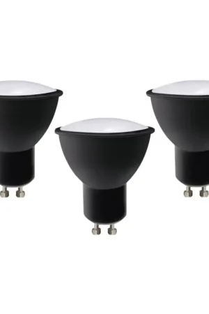 Nieuw SET 3x LED Lamp ECOLINE GU10/6W/230V 4000K zwart - Brilagi