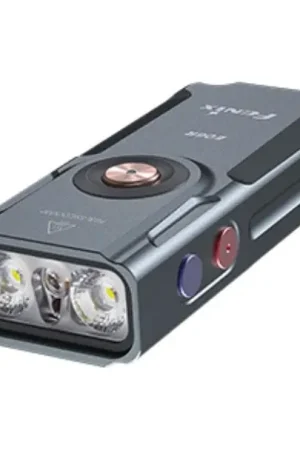 Fenix E06RGRY - LED Dimbaar oplaadbaar zaklamp UV LED/USB IP66 700 glanzend 60 h 750 mAh grijs Alleen Vandaag