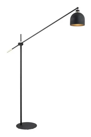 Argon 4735 - Vloerlamp DETROIT 1xE27/15W/230V zwart Must-Have