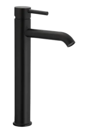 KFA Armatura 5032-612-81 - Kraan voor wastafel + afval met overloop MOZA 33 cm mat zwart Koopje