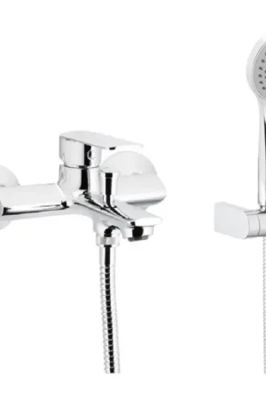 Gecertificeerd KFA Armatura 4424-510-00 - Badset met kraan AGAT glanzend chroom