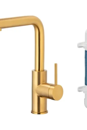 Premium KFA Armatura 6623-912-31 - Gefilterd water kraan DUERO PURE roestvrij/Grond goud + filter