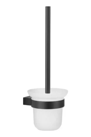 KFA Armatura 864-031-81 - Wandgemonteerde toiletborstel mat zwart Veilige Betaling