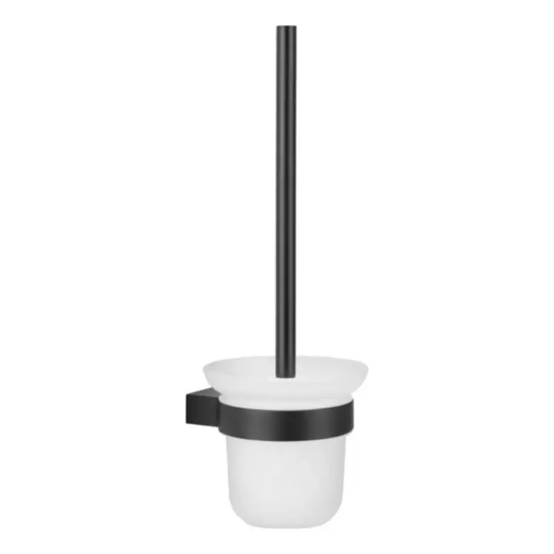 KFA Armatura 864-031-81 - Wandgemonteerde toiletborstel mat zwart Veilige Betaling